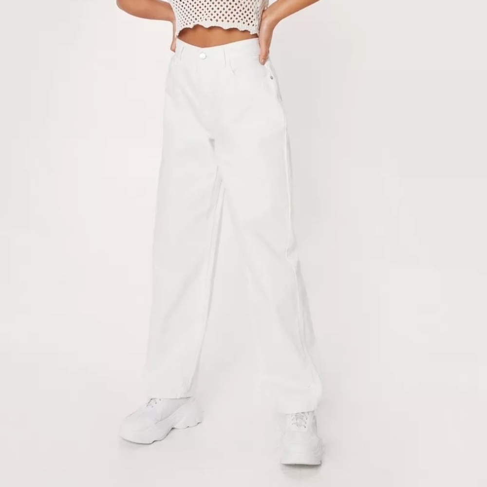 NWT Nasty Gal High Waisted Wide Leg Jeans US 2